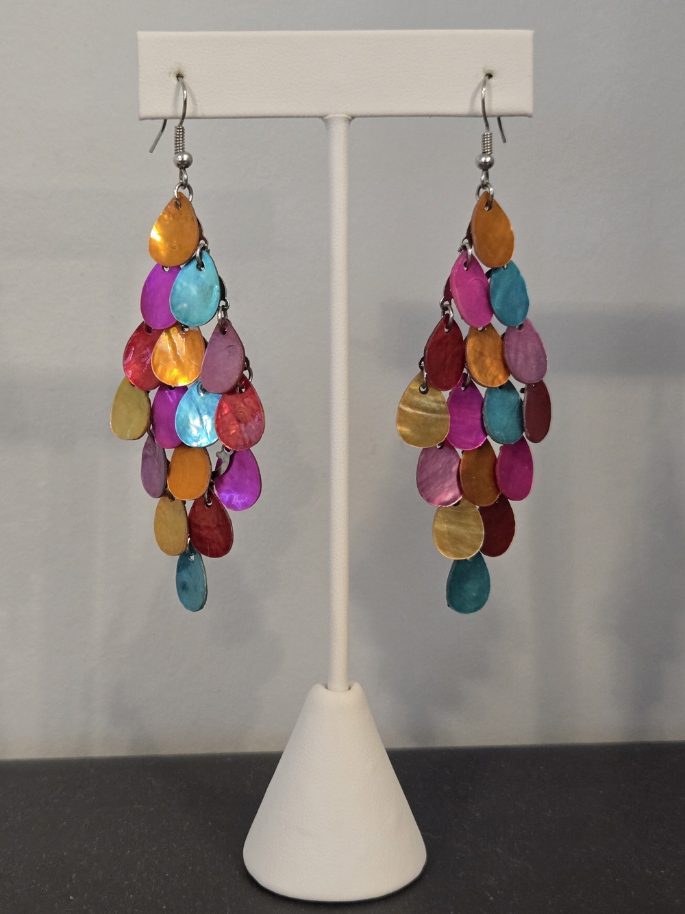 Multicolor Teardrop Dangle Earrings